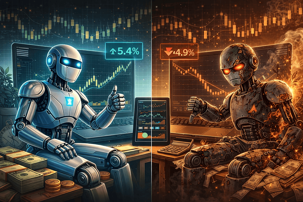 Image qui représente un bon robot de trading et un mauvais robot de trading